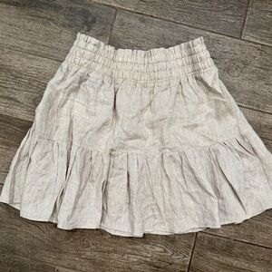 The Femm Linen Tiered Women's Mini Skirt